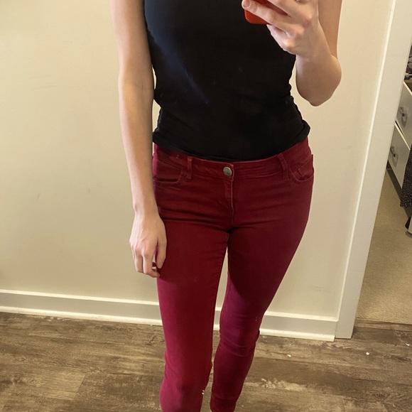 Red Express Skinny Jeans mid rise